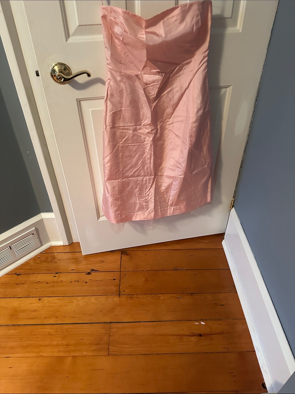 Ralph Lauren Pink Strapless Midi Satin Skirt